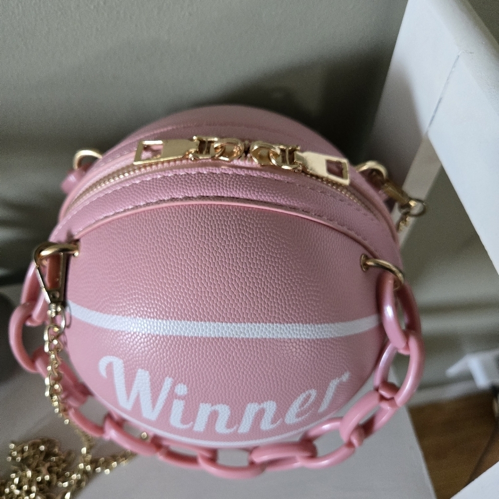Pink Basketball-Shaped Women's Bag - Picture 9 of 9
